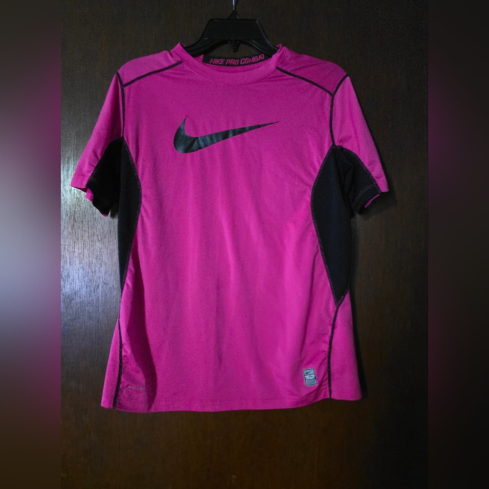 Nike Pink and Black Athletic Shirt